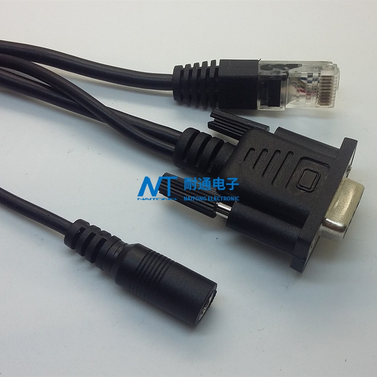DB串口線 對RJ50 10P10C 網(wǎng)線 DC電源線 安防線 網(wǎng)絡(luò)線